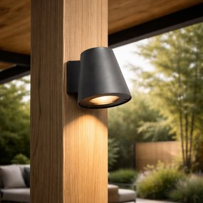 Moderná vonkajšia nástenná lampa čierna IP44 - Skittle