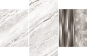 Obraz - Mramor so striebornými linkami (90x60 cm)