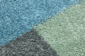 Koberec LIMA M046A zelený / sivý / modrý