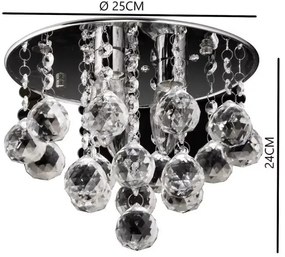 Stropné svietidlo 3xE14/60W/230V