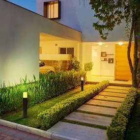 Vonkajšia lampa 1xGU10/35W/230V IP54 50 cm čierna