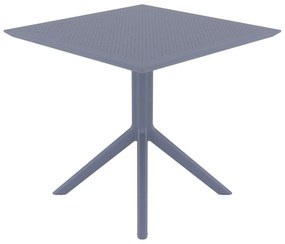 Stôl Sky 80 - v74 x 80 x 80 cm - Tmavo sivá