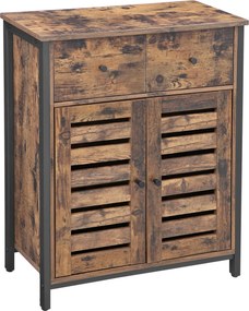 XXXLutz KOMODA, hnedá, čierna, 70/80/30 cm Boxxx - Komody - 002543024801