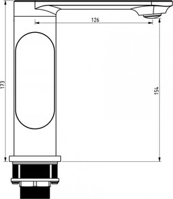 Mexen Milo - Umývadlová batéria, zlatá,71305-50