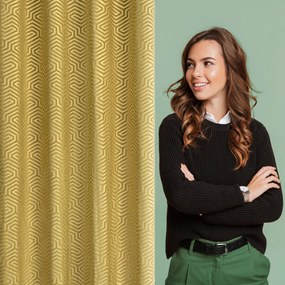 ZÁVES NA KRÚŽKOCH PIERRE CARDIN INGA 140X250 CM ZLATÁ