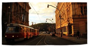 Sablio Uterák Električka v historickom meste - 50x100 cm
