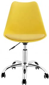 Bestent Kancelárska stolička žltá škandinávsky štýl BASIC