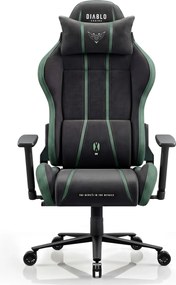 Látková herná stolička čierno-zelená Diablo X-One 2.0 Forest Green King