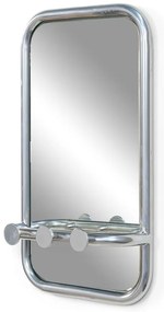 Kovový vešiakový panel v striebornej farbe Retro – Spinder Design