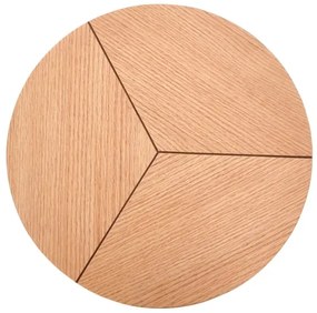 Konferenčný stolík CARIDA 49x45 cm čierna/dub