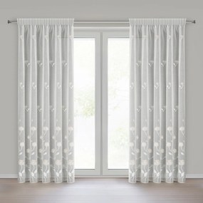 ZÁCLONA NA PÁSKE ROSALY 140X270 CM KVETY