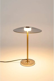 Sivá/v zlatej farbe LED stmievateľná stolová lampa so skleneným tienidlom (výška 42 cm) Float – Zuiver