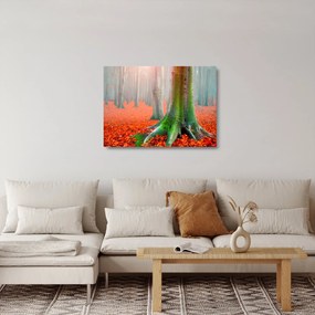 Sklenený obraz stromu (70x50 cm)