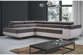 Rohová rozkladacia sedačka ASTON, 273x70/85x203, sioux 1114/lux 6, ľavý roh