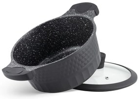 10 kusový set hrncov v čiernom elegantnom dizajne