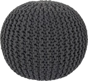 Obsession koberce Sedací vak COOL POUF 20777 ANTHRACITE - Průměr 40-45 cm cm