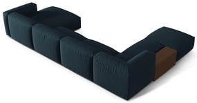 Tmavomodrá modulárna rohová pohovka (ľavý roh/do tvaru "U") Martina – Micadoni Home