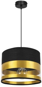Závesné svietidlo Intense Gold, 1x textilné tienidlo (výber zo 6 farieb), (výber z 3 farieb konštrukcie)