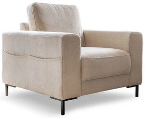 Béžové menčestrové kreslo Lofty Lilly – Miuform