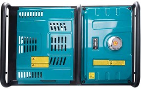 HERON Elektrocentrála rámová benzínová 400V/230V, 12kW/11kW, 22HP dvojvalec, elektrický štart 8896431