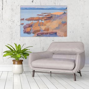 Obraz - Henri Edmond Cross, Calanque des Antibois, reprodukcia (90x60 cm)