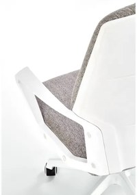Kancelárska stolička LONA biela/svetlosivá