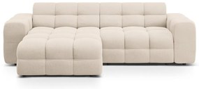 Béžová rohová pohovka (ľavý roh/s leňoškou) Kendal – Micadoni