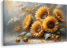 Obraz - Maľba slnečníc (90x60 cm)