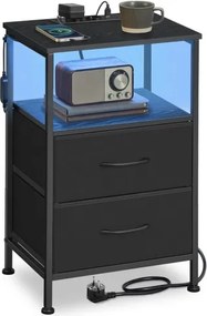 Nočný stolík BELLAH s nabíjacou stanicou LGS302BH02