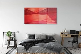 Obraz plexi Žena v červenom tylu 140x70 cm