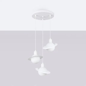 Sollux SL.1357 - Luster na lanku HYPERION 3xG9/8W/230V biela
