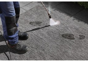 Sivý vonkajší koberec NORTHRUGS Miami, 80 x 150 cm