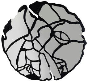 Pieces zrkadlo čierne Ø100 cm