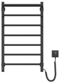 Kúpeľ. elektrický radiátor s term. FORTIS 350W/230V 80,6 cm IP44 čierna pravá