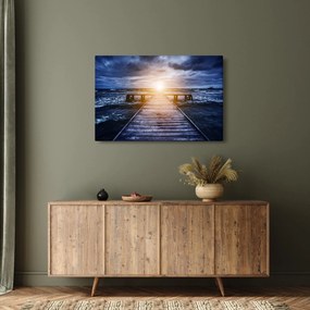 Obraz móla sa slnkom (90x60 cm)