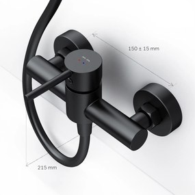 Sprchová batéria AM.PM Spike FPA20022 jednopáková, čierna