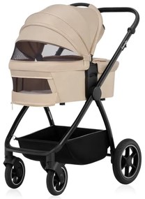 Lionelo - Kombinovaný kočík 3v1 MERIL Beige Sand