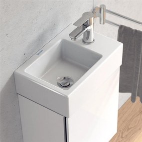 DURAVIT Vero Air umývadielko do nábytku s otvorom vpravo, bez prepadu, 380 x 250 mm, biela, 0724380000