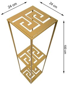 Stojan na kvety 100 cm zlatý