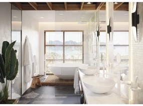 Hansgrohe AddStoris, kozmetické zrkadlo Ø188 mm, biela matná, HAN-41791700