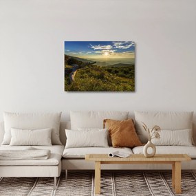 Sklenený obraz - Výhľad do okolia (70x50 cm)