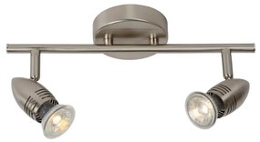 Lucide 13955/10/12 - LED bodové svietidlo CARO-LED 2xGU10/5W/230V chróm LC1178