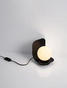 LED čierna stolná lampa Kamen
