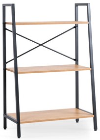 Regál Vior 64 cm dub zlatý/černý