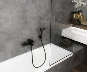 Hansgrohe Vernis Blend, nástenná vaňová batéria, čierna matná, HAN-71440670