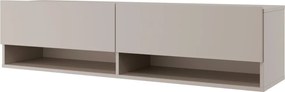 Závesná TV skrinka Asko Living, 135 cm, béžová kašmír