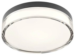 Redo 01-3735 - LED Stropné svietidlo FRISBI LED/12W/230V 3000/4000K IP44 čierna