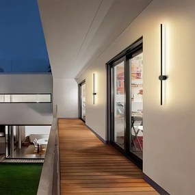 Brilagi - LED vonkajšie nástenné svietidlo AURA LED/20W/230V 4000K IP54 čierna