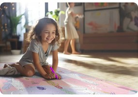 Rolovaná penová podložka na vyfarbovanie 120 x 90 x 0,3 cm Ricokids RK-344