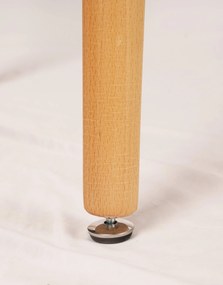 AKCIA Biely jedálenský stôl BERGEN 100x70 cm II. akosť